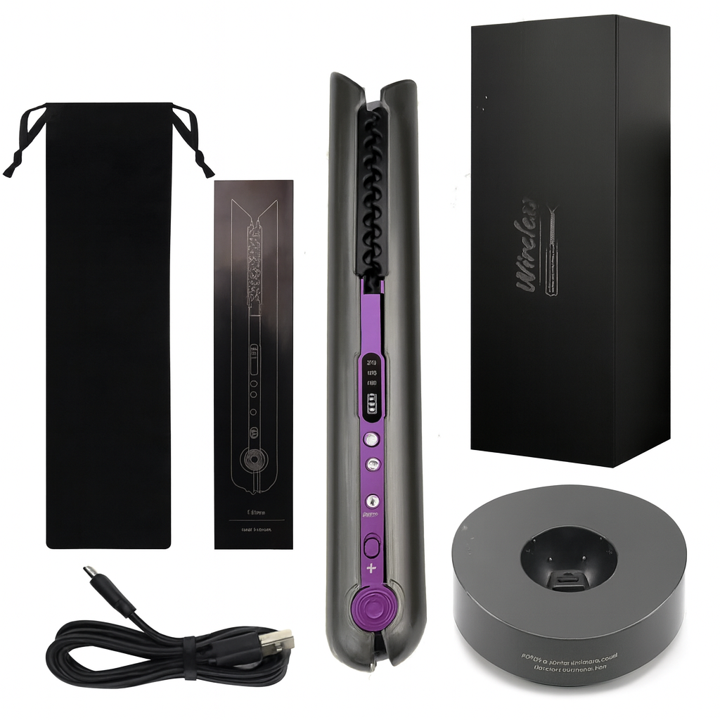 Portable Hair Straightener with Charging Base