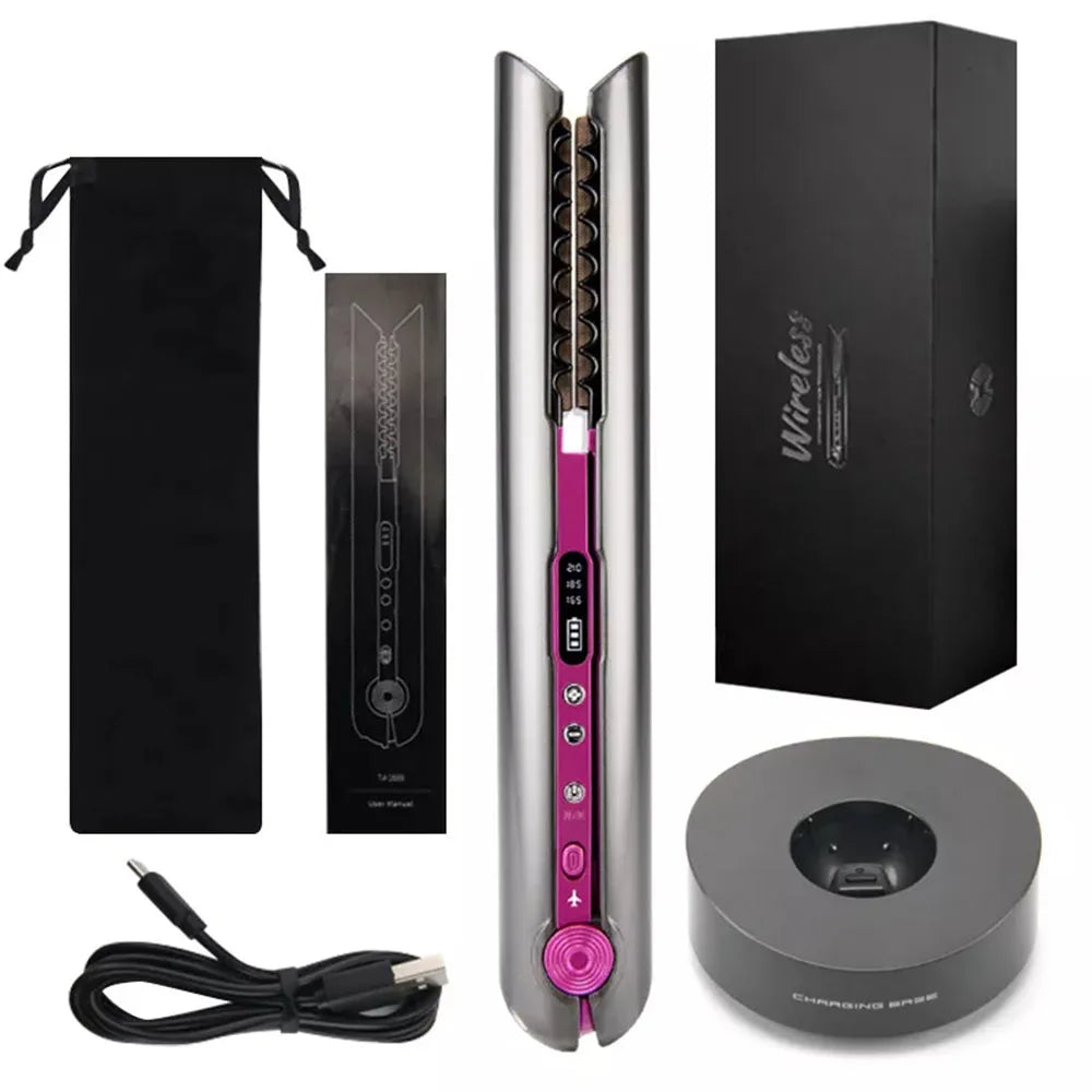 Portable Hair Straightener with Charging Base